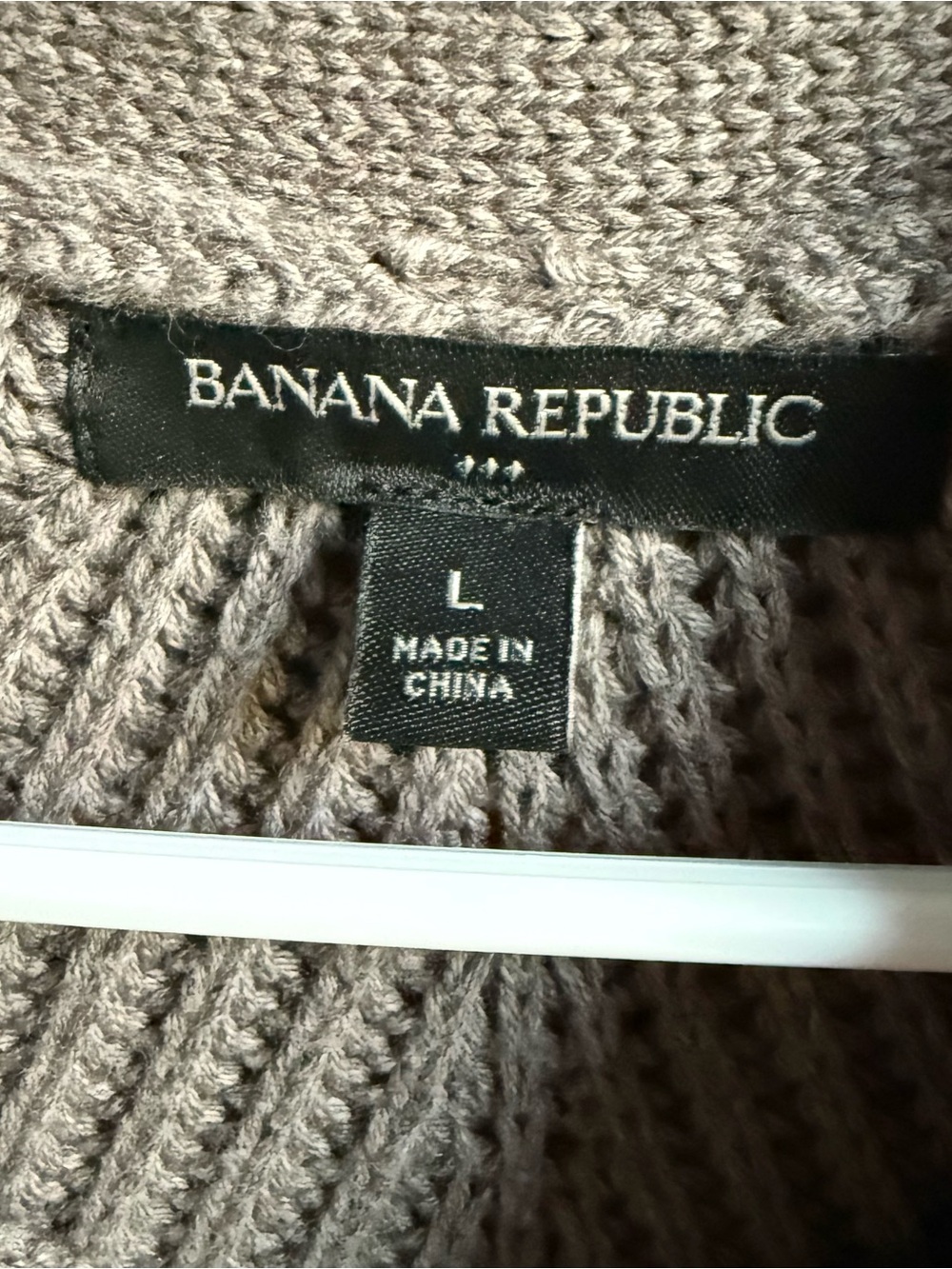 Banana Republic Poncho Sweater with Fringe Size Large Soft Brown Mock Neck - Picture 3 of 5